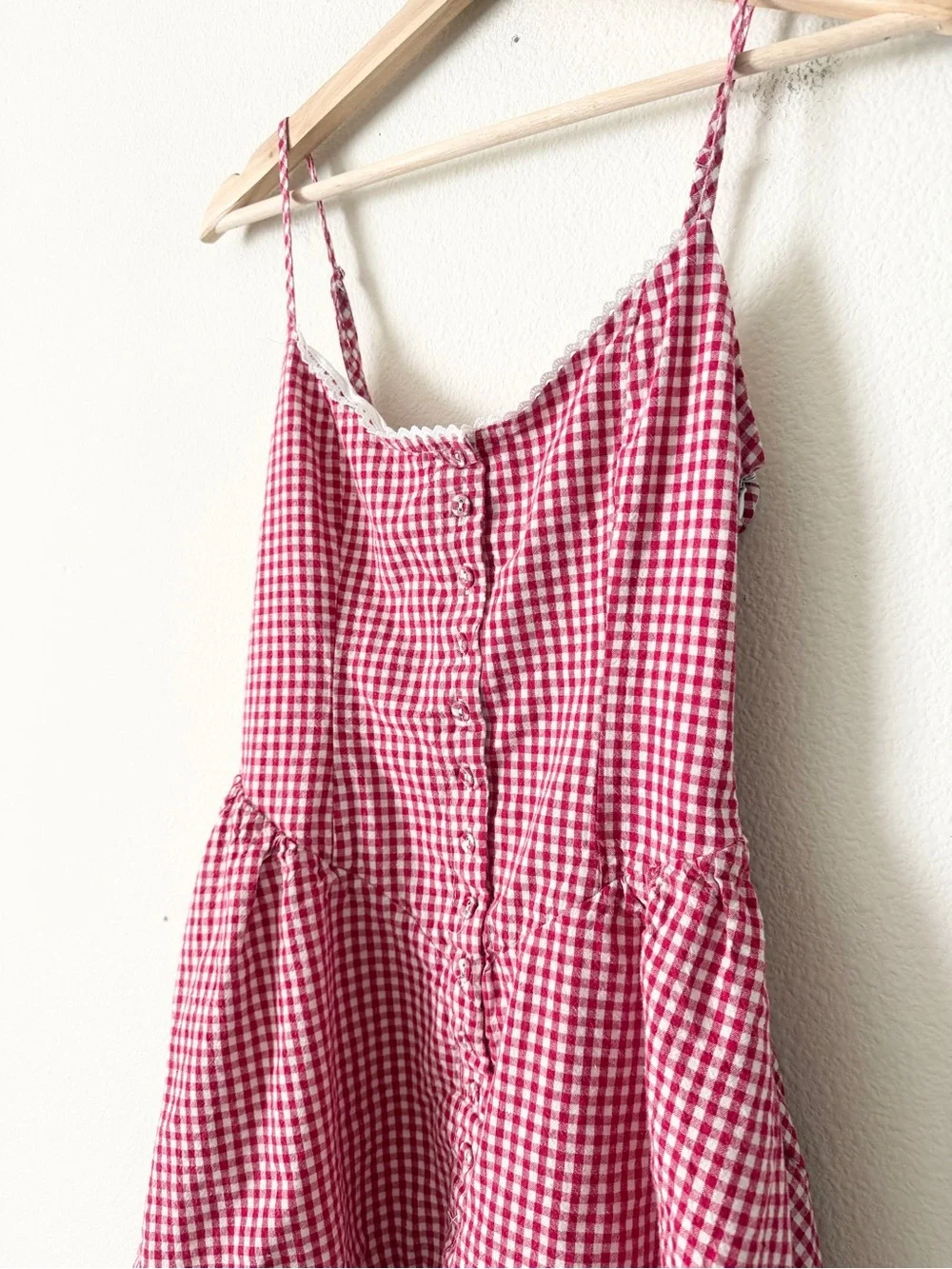 Princess Polly SIZE 6 Toulouse mini red gingham dress - Picture 3 of 6
